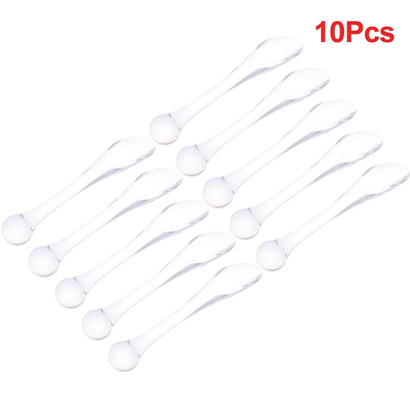 1/5/10Pcs Eye Cream Applicator Spoon Roller Massage Stick Cosmetic Spatulas Anti-wrinkle Facial Mask Skin Care Plastic Spoon