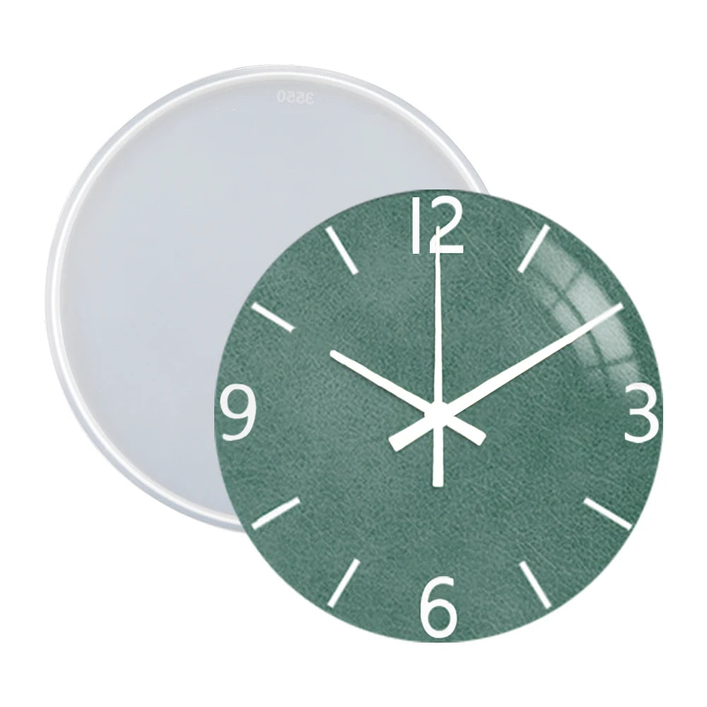 DM283 Round Roman Numerals Epoxy Resin Clock Silicone Mold DIY Wall Hanging Ornaments Moldes Para Resina Epoxi Manualidades