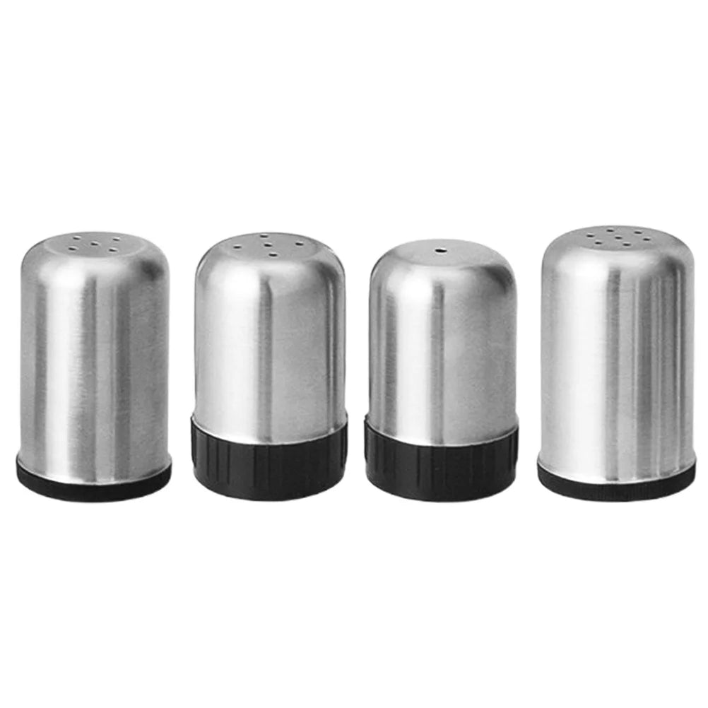 4Pcs Spice Jars Set Heavy Duty Seasoning Containers for Baking Cooking Home Restaurant Use Powder Shaker Dispenser