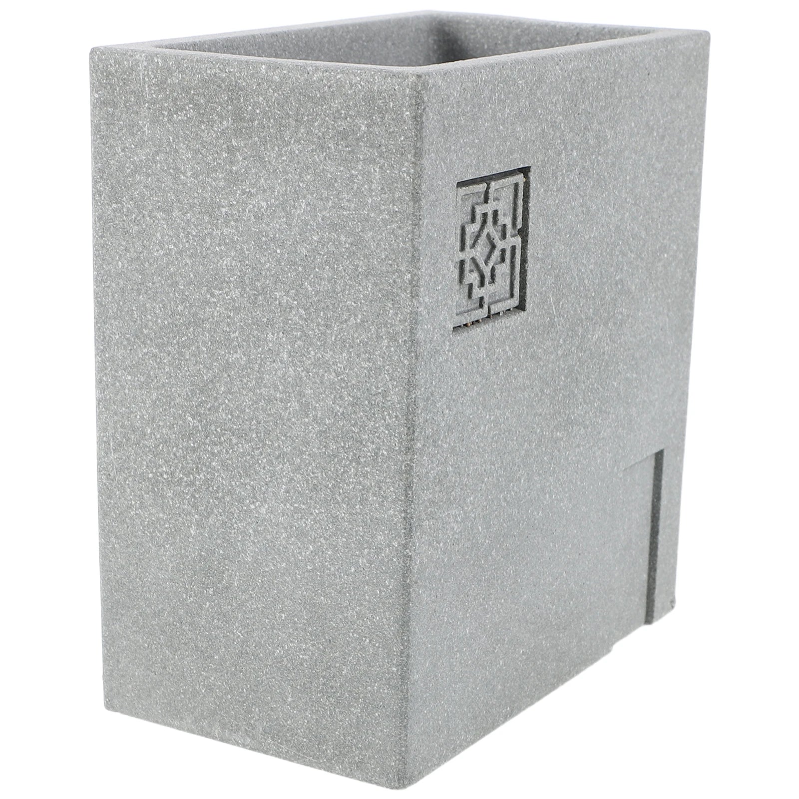 Stone Flower Pot Planter Decorative Sandstone Garden Bonsai Stand Powder Container Sturdy Microlandscape Base Funny