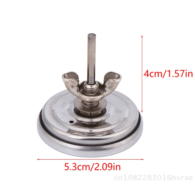 52mm Metal BBQ Grill Thermometer- Stainless Steel Large Dial Oven Temperature Gauge Easy-Read for Meat Cooking