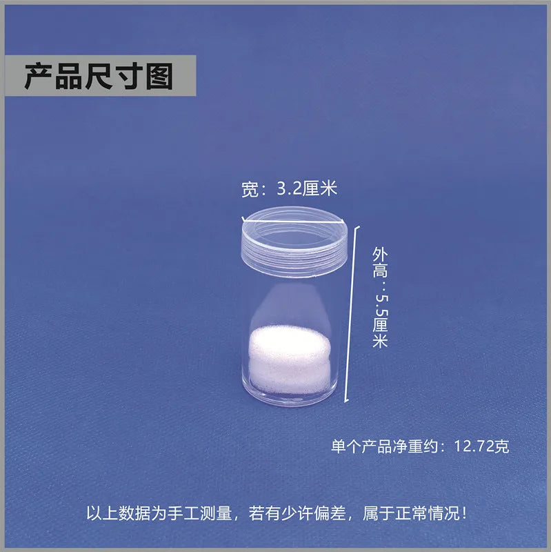 10pcs Coin Storage Bucket Clear Packing Tube Airtight Protection Organizer Collectors Coins Boxes Plastic Round Holders