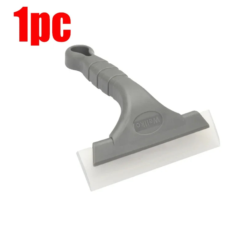 Car Glass Film Multifunctional Scraper Car Windshield Wiper Cleaner Bathroom Glass Washer Silicone Blade Cleaning Accessories
