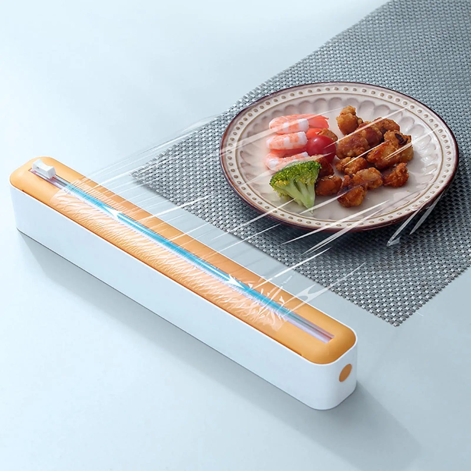 Cling Film Dispenser Kitchen Tool Slide Cutter Foil Dispenser with Cutter