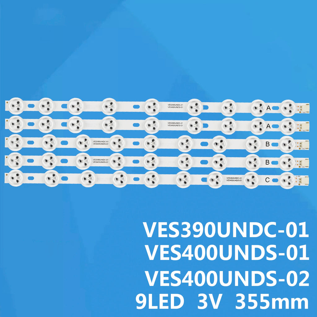 5pcs x LED Backlight Strip for 40" NDV REV1.0 VES400UNDS /DC VES400UNDC-01 39FHD-CNOV LC-39LD145K 40L3453DB 40PFL3018T/12