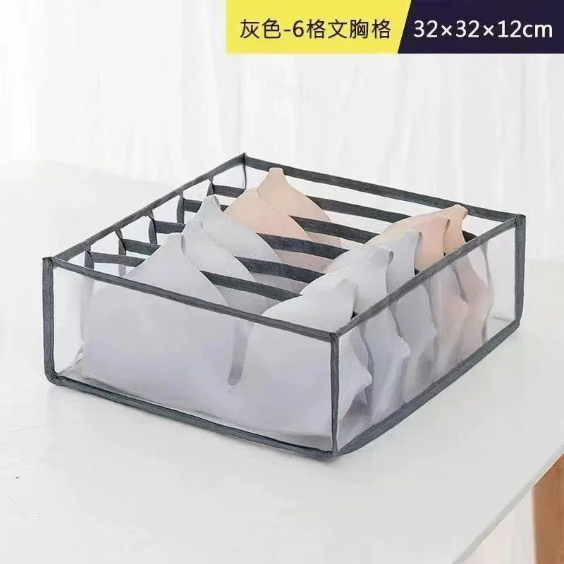 1pc Underwear Drawer Organizer Storage Box Foldable Closet Organizers Drawer Divider Storage Boxes For Underpants Socks Bra