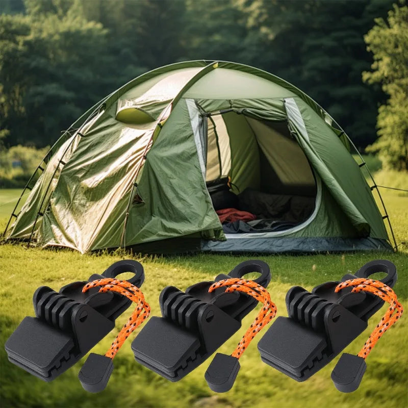 4/1PCS Awning Clip Waterproof Cloth Crocodile Clips Snap Button Hanger Canopy Windproof Fixing Clip Outdoor Camping Equipment