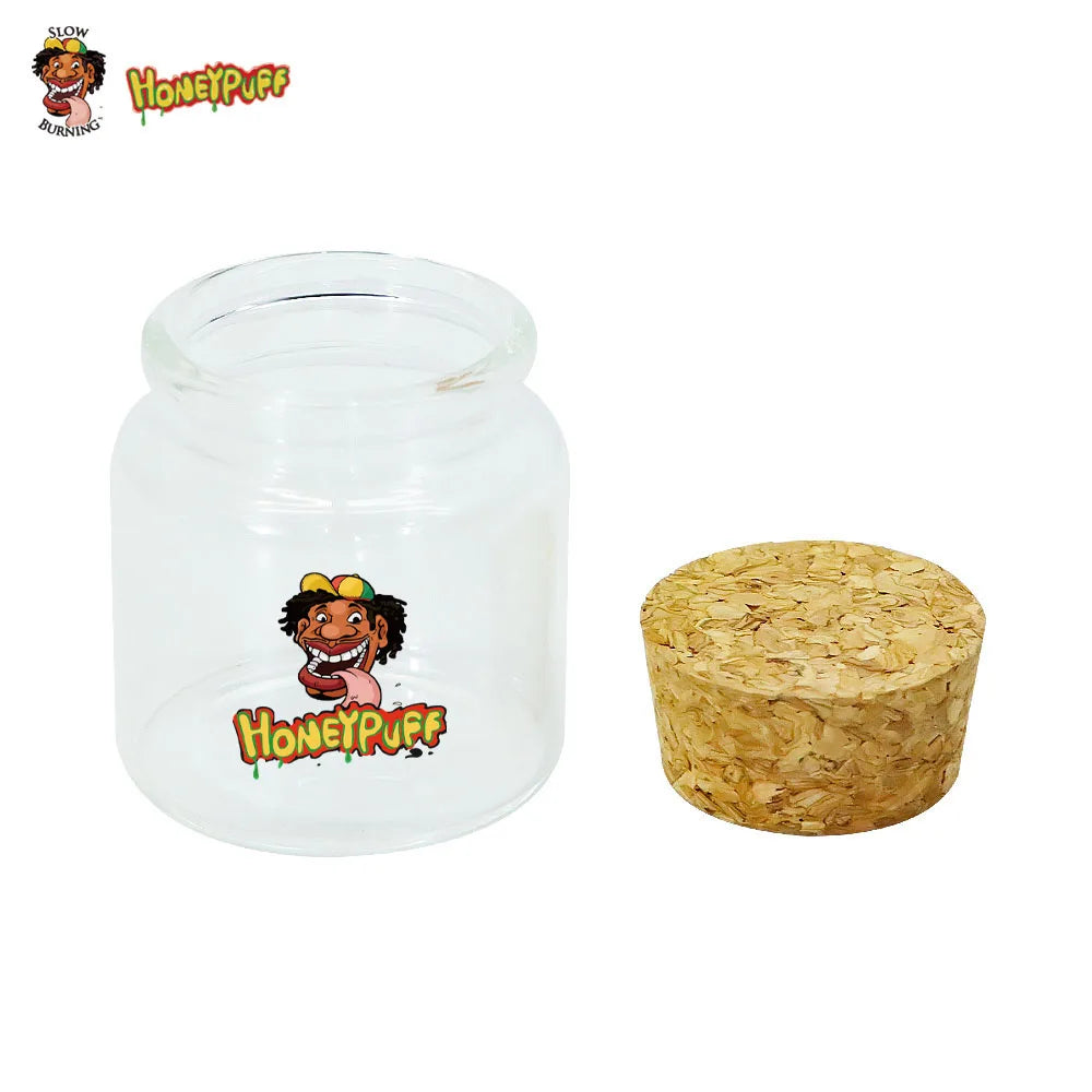 HONEYPUFF 1pc 56ml Glass Bottle Spice Tank Sealing Container Vial Jar