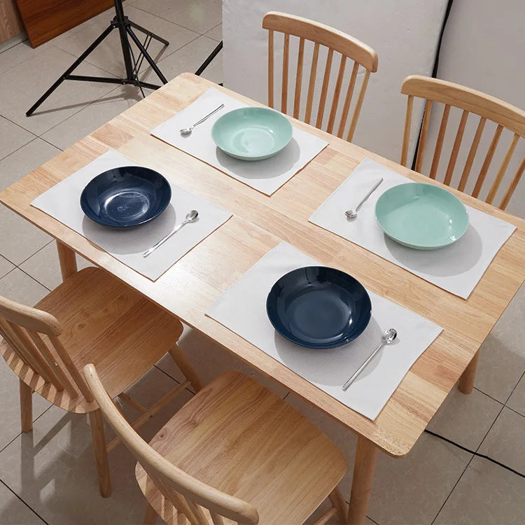 Sublimation Blank Cloth Tableware mat Placemats for Dining Table Coaster Home Restaurant Decor Tableware Pure Linen cotton Mat
