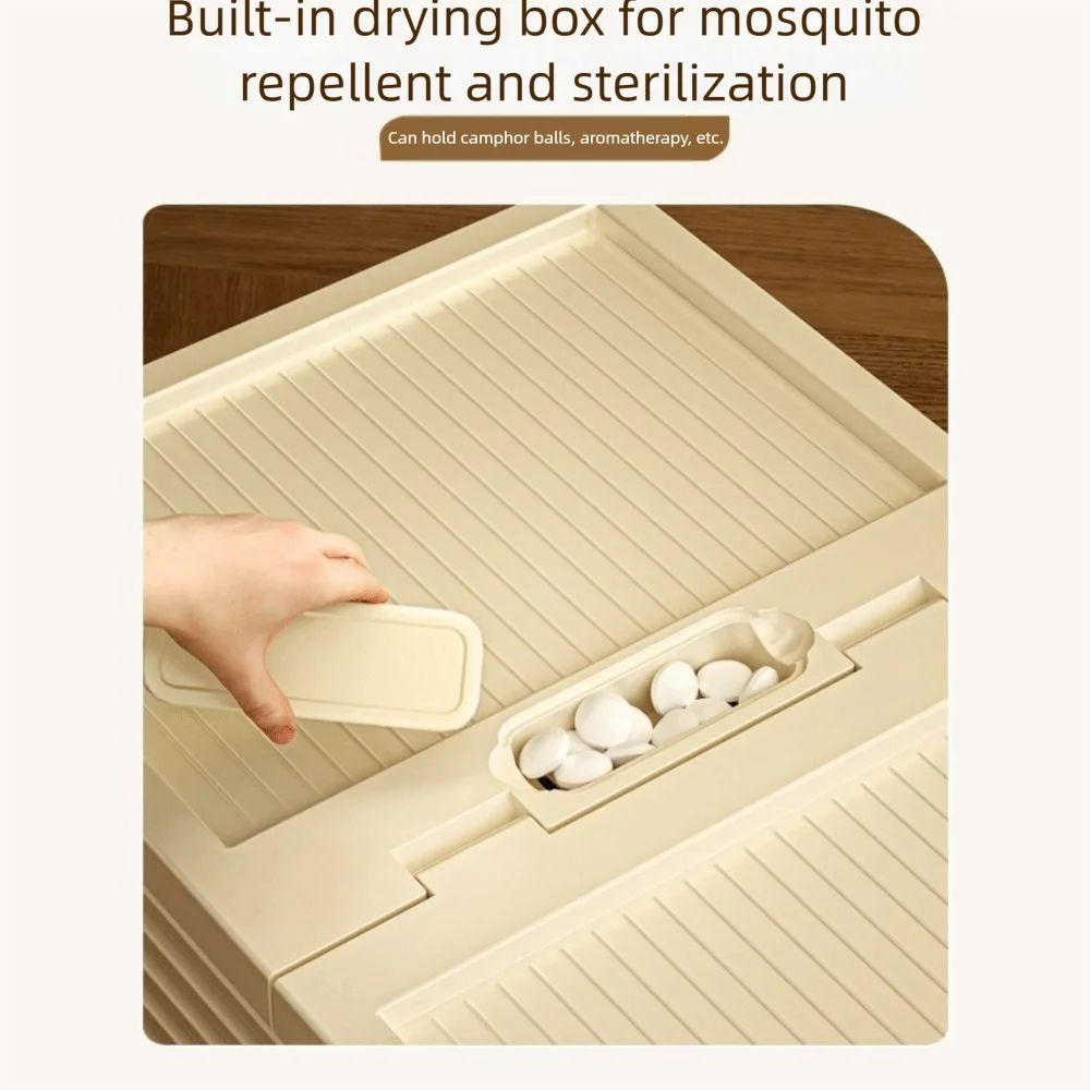 Household Plastic Drawer Organizer Foldable Pull Out Cabinet Storage Stackable With Handle Kitchen Organizers Desktop Sundries