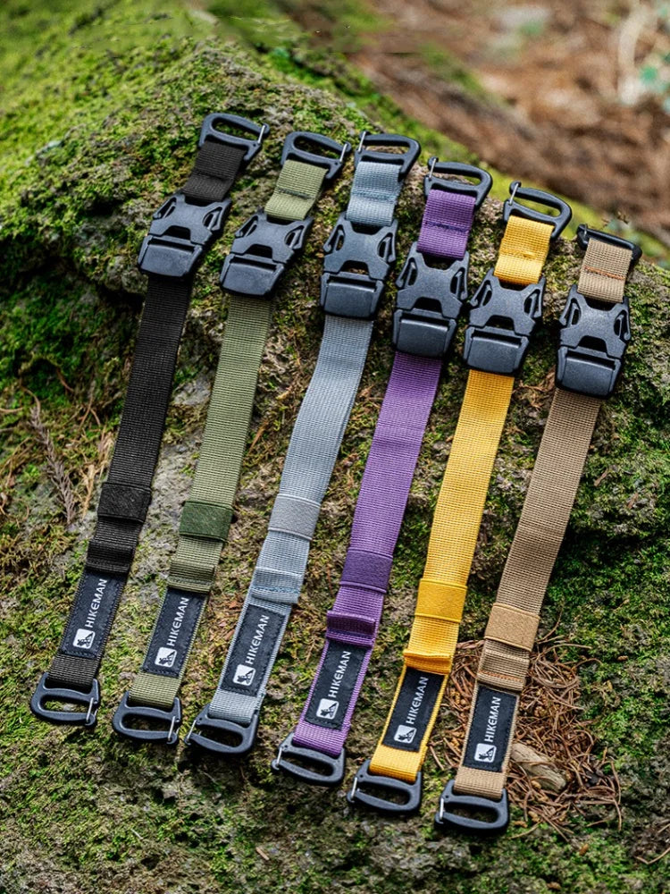 Outdoor Luggage Strap Camping and Travel Equipment Adjustable Plug-In-Buckle Fixed Packing Strap