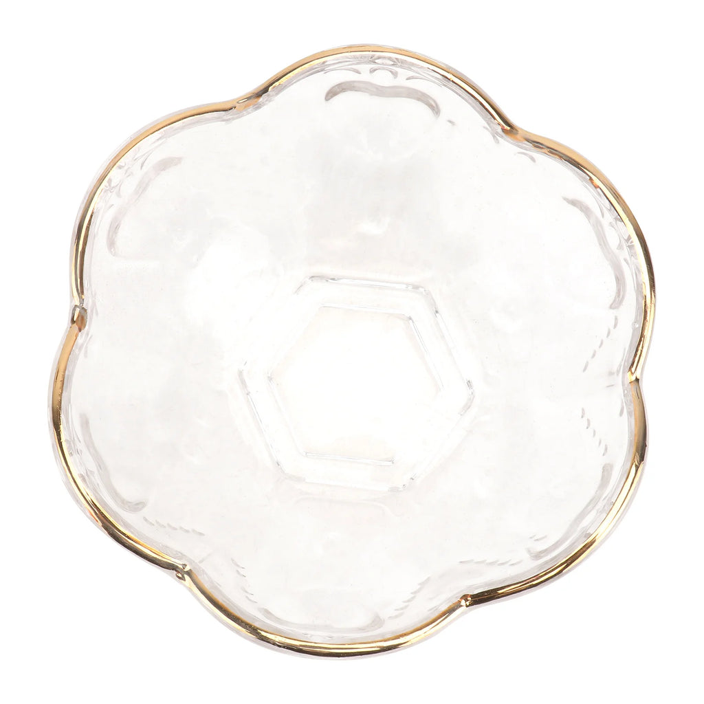 1Pcs Glass Salad Bowl Clear Transparent Decorative Food Serving Bowl Party Household Kitchen Tableware Fruit Dessert Container