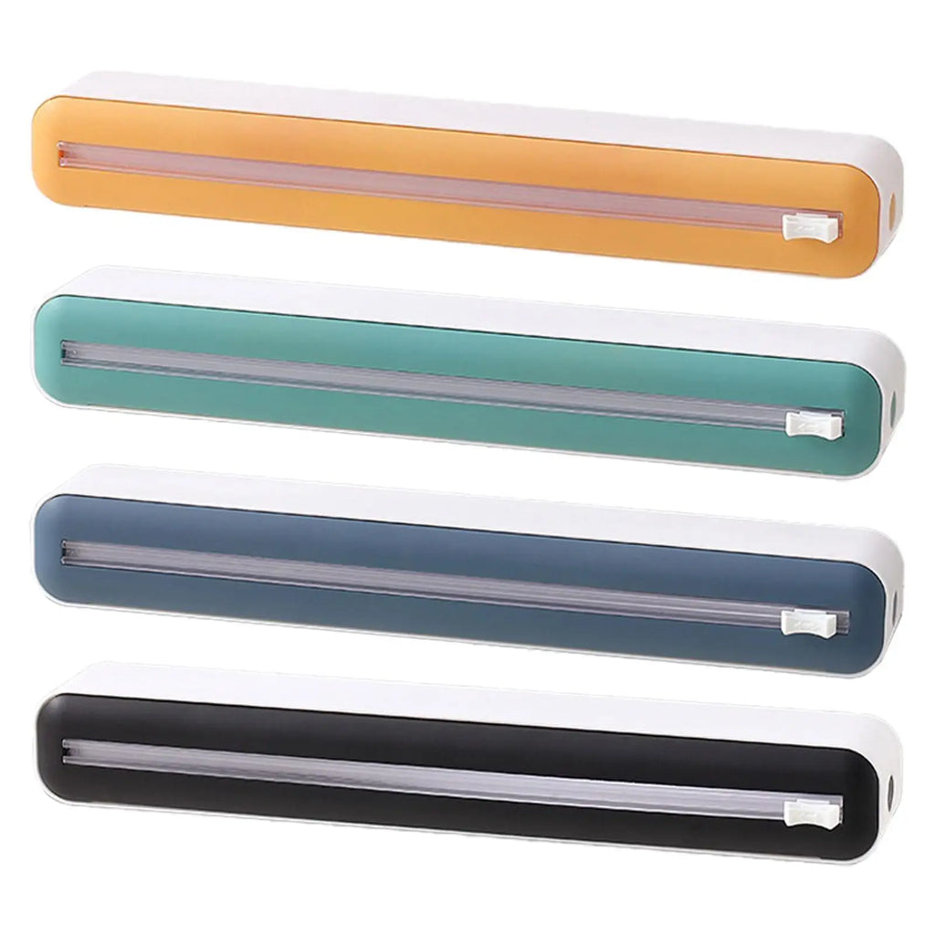 Cling Film Dispenser Kitchen Tool Slide Cutter Foil Dispenser with Cutter