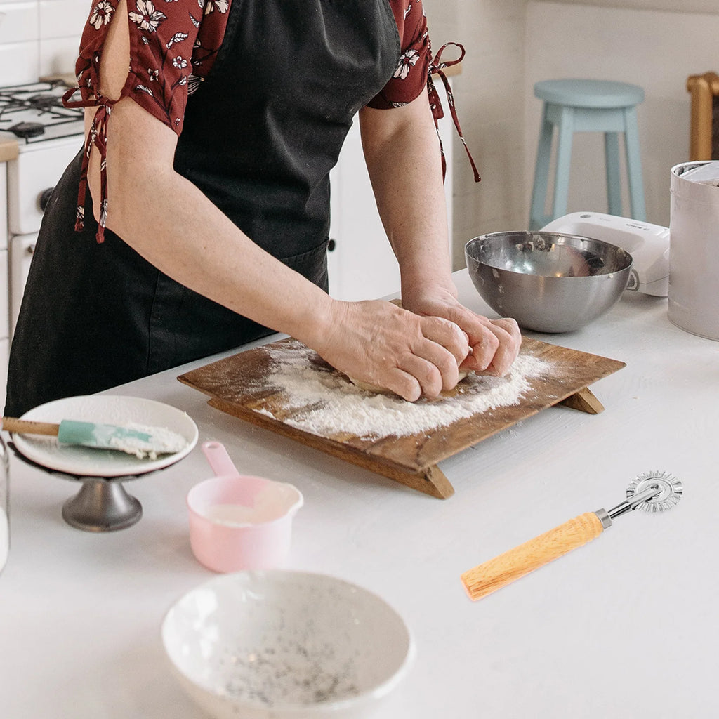 1pc Cookie Stamp Mold Wood Alloy Baking Tool Safe Cutting Edge For Home Party Pastry Baking Supply Kitchen Gadget Dough Roller