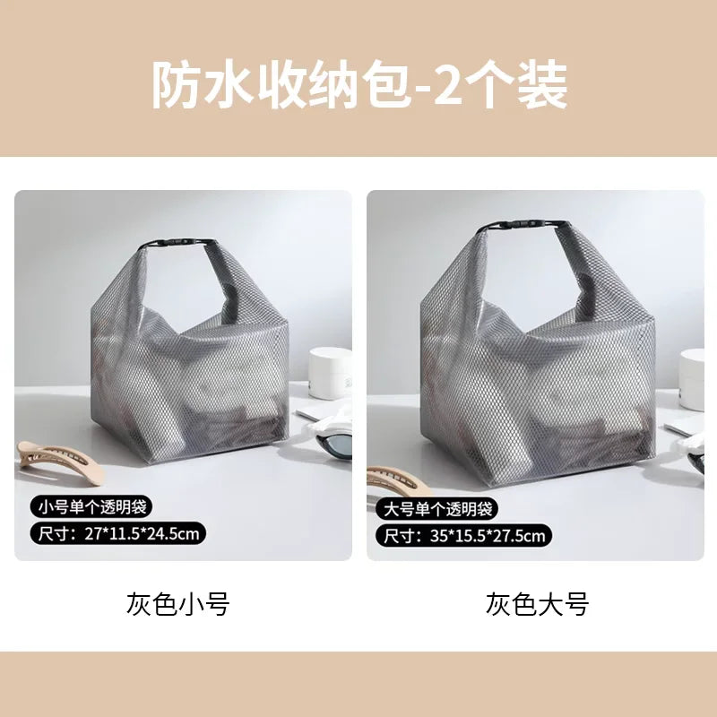 Durable Transparent Lunch Box Bag Waterproof Dirt Resistant Handheld Storage Bag Dstring Bag High Aesthetic Value