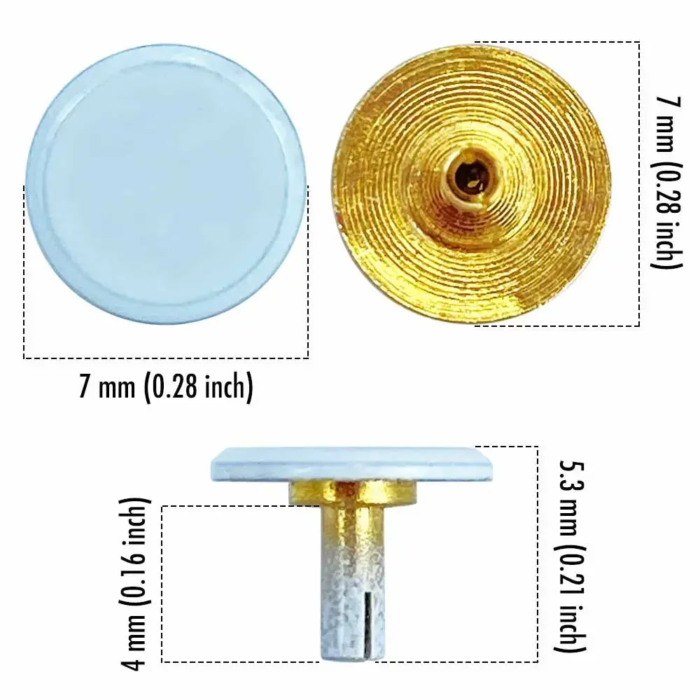 MCDFL White Metal Wall Clock Head Hands Cover Modern Decor Nut Pin Cute Beach Room Ocean Cap Tide Office Mechanism Tap DIY Parts