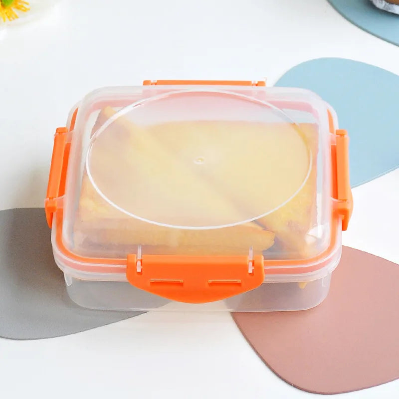 500ml Airtight Sandwich Box Container Leakproof Food Storage for Lunch Bento Sandwiches and Snacks