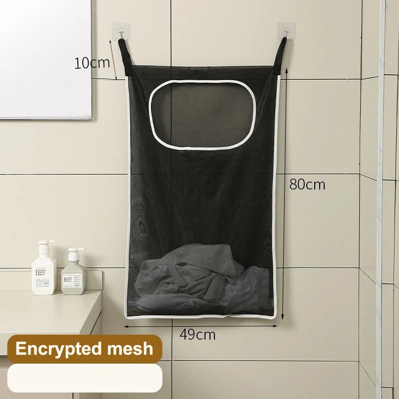 Door Hanging Laundry Basket Wall Mounted Dirty Clothes Storage Box Household Sundries Storage Bag Storage Bag