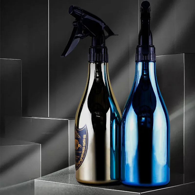 550/500ML Hairdressing Fine Mist Spray Bottle Salon Barber Tools Water Sprayer Barber Professional Electroplating Watering Can