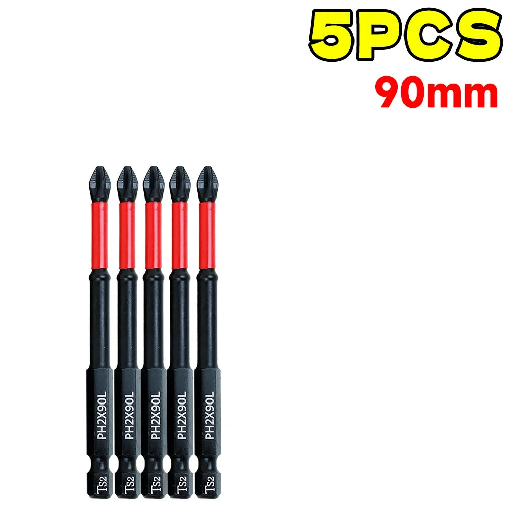 Powerful Magnetic Phillips Screwdriver Set Alloy Steel Anti-skid Electric Screwdriver Bits Impact Drill Bits Car Handheld Tools