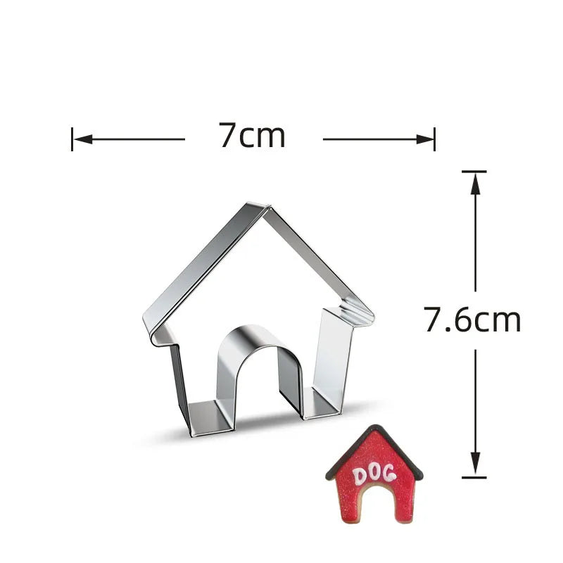 Biscuit Cookie Cutter Embosser Mold Dog For Cake Chocolate Decorating Tools Pastry And Bakery Baking kitchen Accessories Fondant