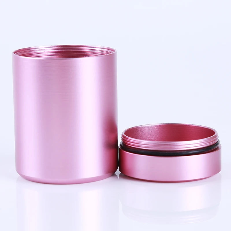 New Airtight Smell Proof Container Quality Stainless Steel Mini Tea Cans Herb Stash Jar Tea Coffee Storage Box Tea Caddies Box