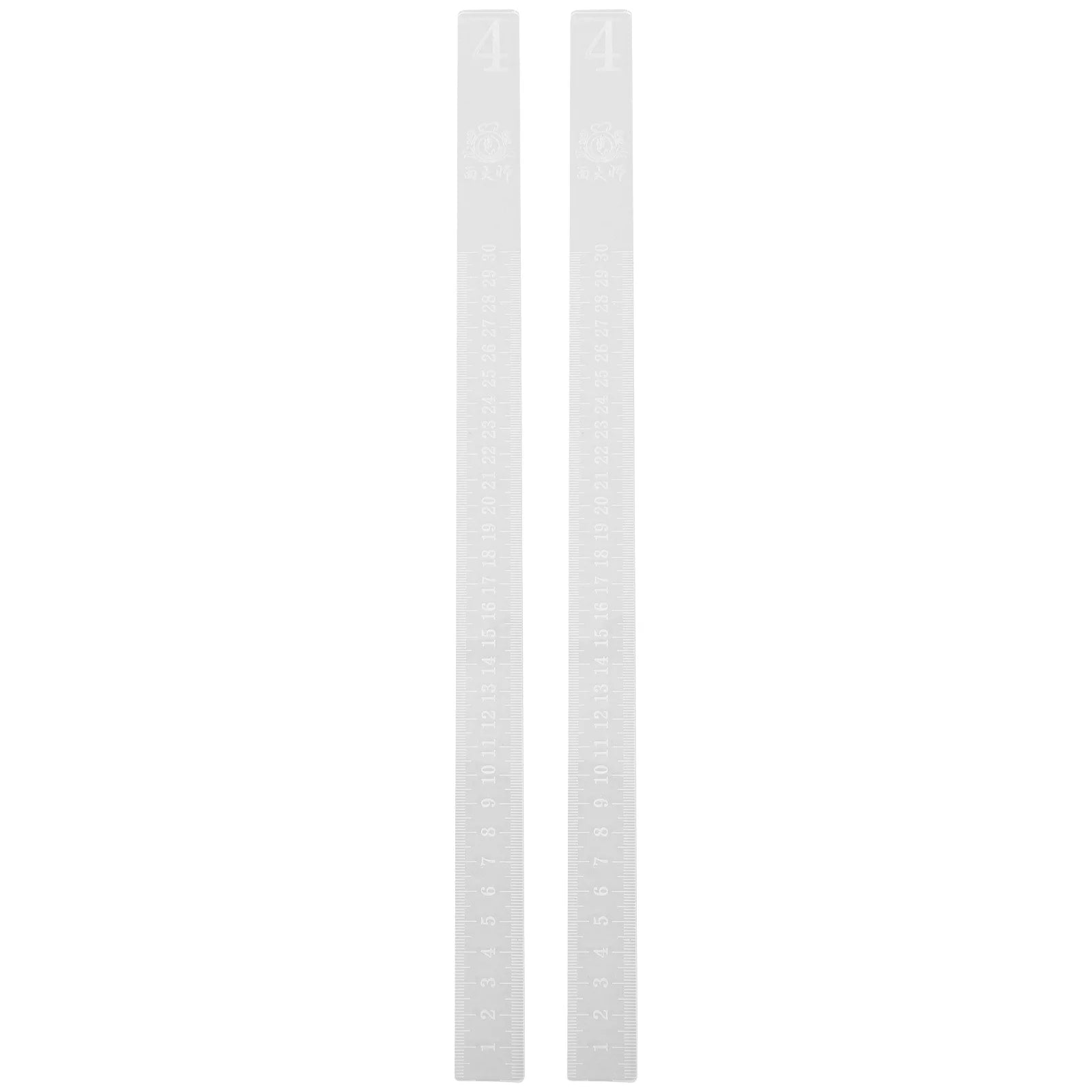 2pcs Acrylic Baking Ruler Dough Thickness Control Cookie Crust Rolling Pin Guide Baking Tools Kitchen Essentials