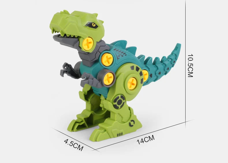 Assembly Take Apart Dinosaur Screw Plastic Brick DIY Construction Set Building Blocks Disassembly Robot Model Screwdriver Toys