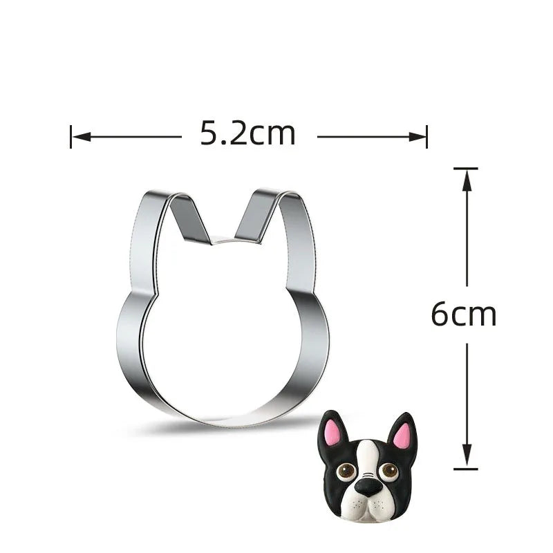 Biscuit Cookie Cutter Embosser Mold Dog For Cake Chocolate Decorating Tools Pastry And Bakery Baking kitchen Accessories Fondant
