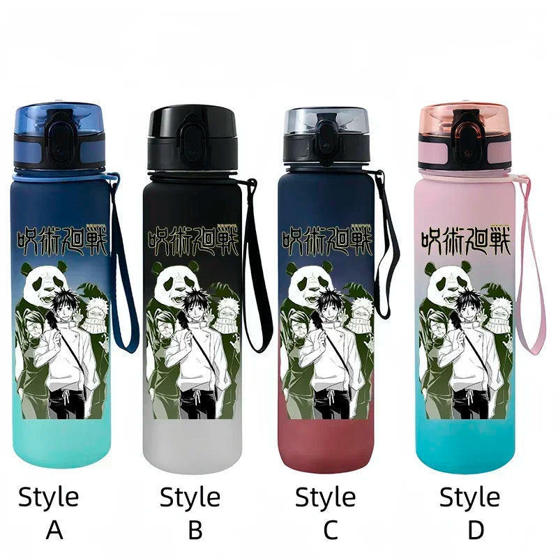 Jujutsu Kaisen Peripheral Cartoon Animation Water Bottle Sports Plastic Student Children Large Capacity 650ml Water Cup