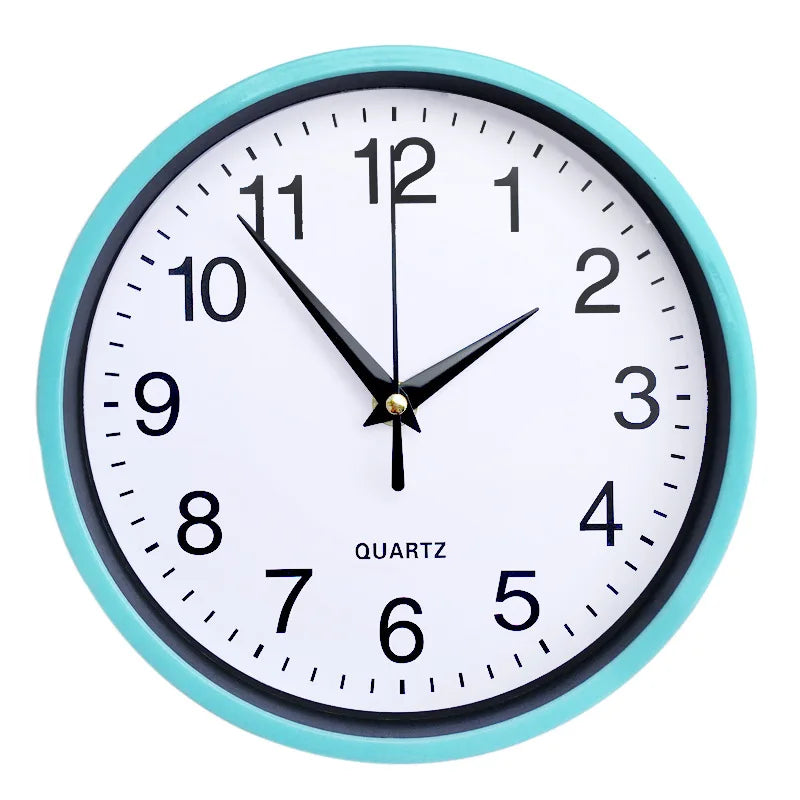 Round Wall Clock Quartz Silent Sweep Movement Home Bedroom Kitchen Modern Clocks