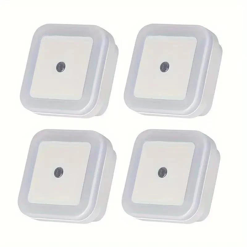Wireless Sensor LED Night Light EU US Plug Mini Square Night Lights For Baby Children Living Room Bedroom Corridor Lighting Lamp
