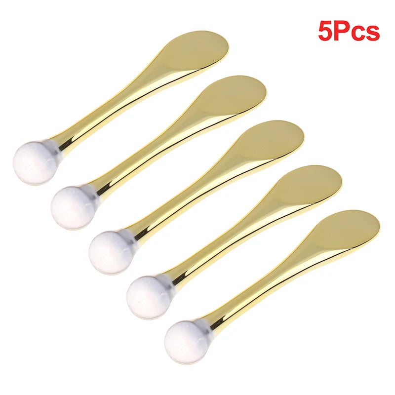 1/5/10Pcs Eye Cream Applicator Spoon Roller Massage Stick Cosmetic Spatulas Anti-wrinkle Facial Mask Skin Care Plastic Spoon