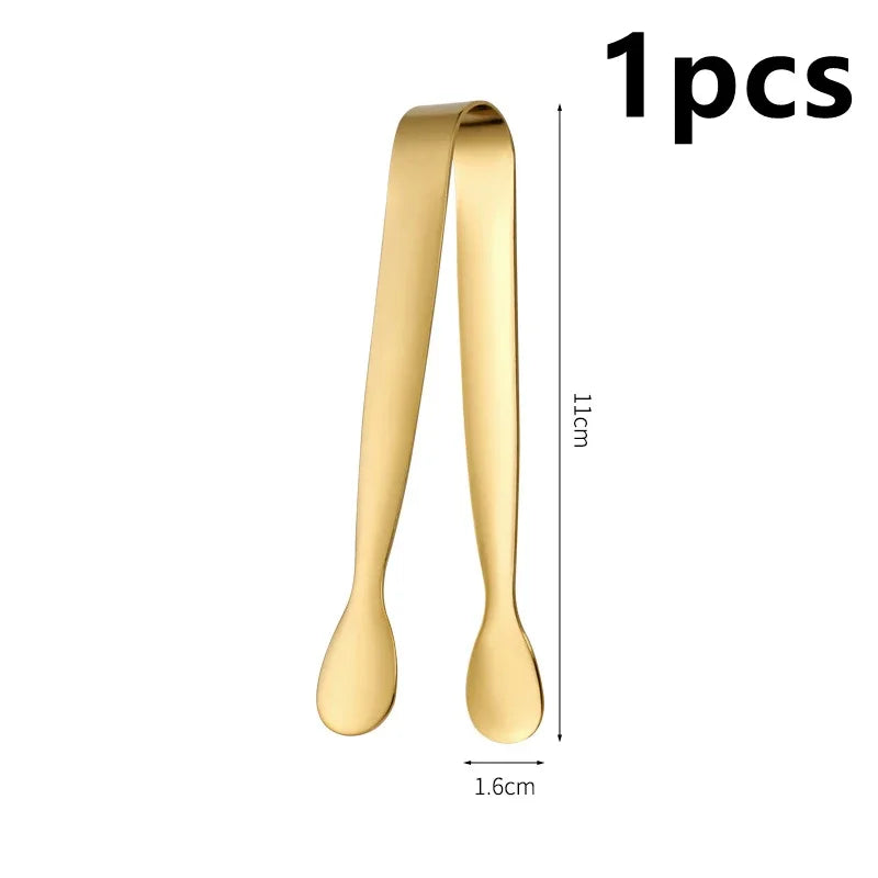 Ice Tong 304 Stainless Steel Clip Bar Ice-Cube Picker Food BBQ Clip Barbecue Clip Ice Clamp Tool Kitchen Utensils