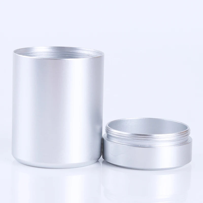 New Airtight Smell Proof Container Quality Stainless Steel Mini Tea Cans Herb Stash Jar Tea Coffee Storage Box Tea Caddies Box