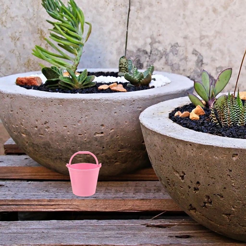 1 set Mini Can For Lightweight Small Garden Bucket Vibrant Colors Watering Can Flower Watering Tool Miniature Gardening Set