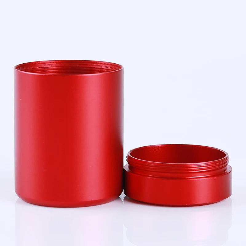 New Airtight Smell Proof Container Quality Stainless Steel Mini Tea Cans Herb Stash Jar Tea Coffee Storage Box Tea Caddies Box
