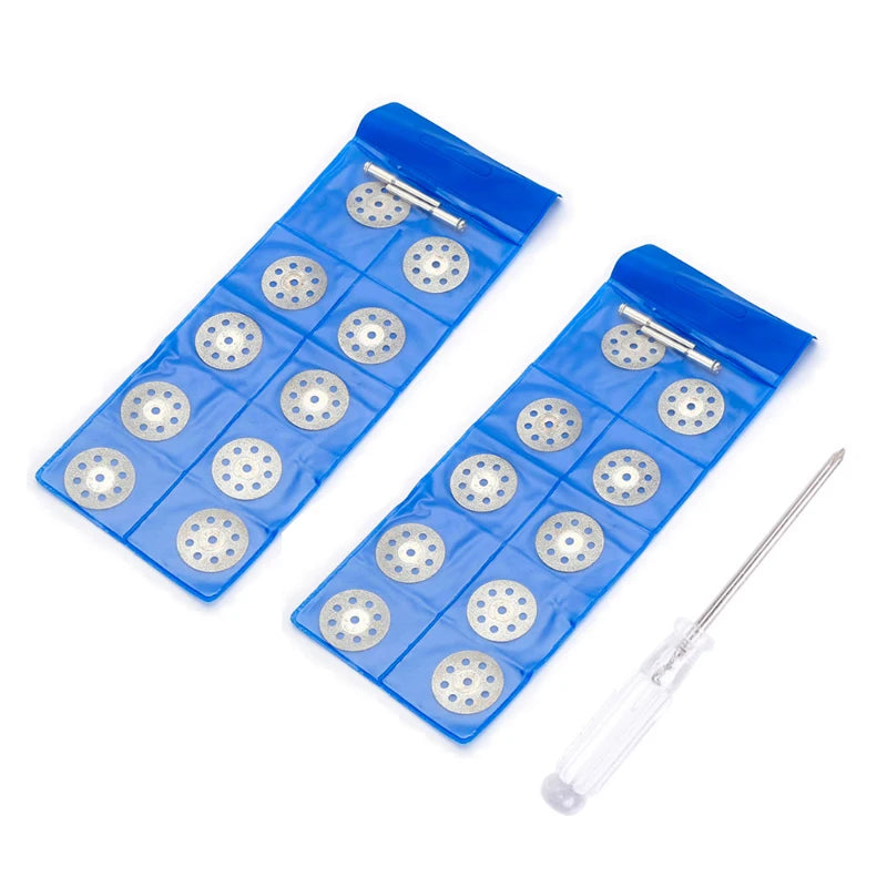 25Pcs diamond saw blade set grinding blade with screwdriver for rotating tools