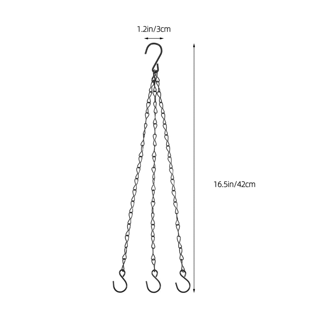 1pcs Hanging Basket Chain Heavy Duty Iron Flower Pot Hanger For Garden Planters Bird Feeders Lanterns Outdoor Decor Hardware