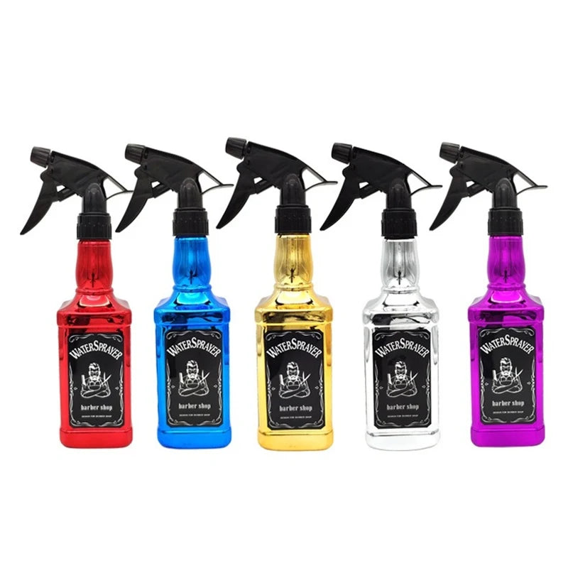 550/500ML Hairdressing Fine Mist Spray Bottle Salon Barber Tools Water Sprayer Barber Professional Electroplating Watering Can