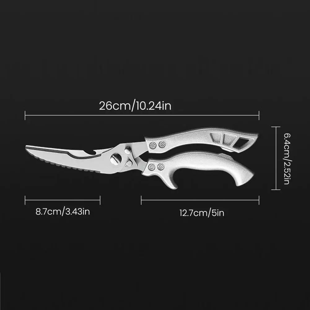 Kitchen Scissors Heavy Duty Poultry Shears with Safety Lock Stainless Steel Blades Scissors Meat Fish Vegetables Cutting Shears