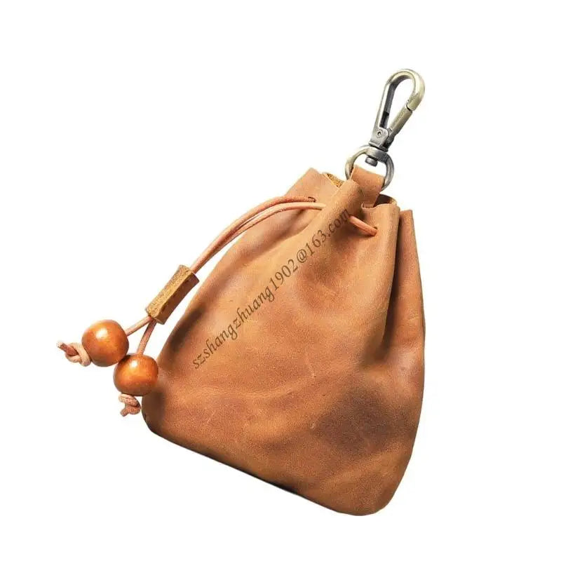 Q6RB Leather Jewelry Display Small Hanging Solution Storage Bag Perfect for Earrings Bracelets Closet Bathroom Storage