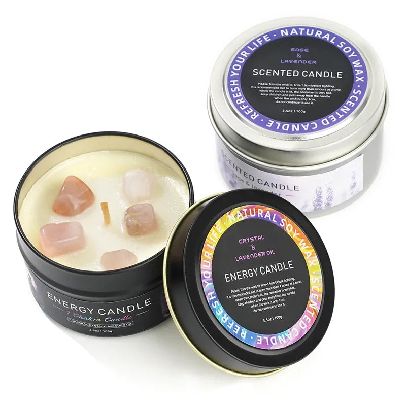 Scented Candle Gift Soy Wax Aromatherapy Candles Iron Cans Soy Wax Home Decoration m