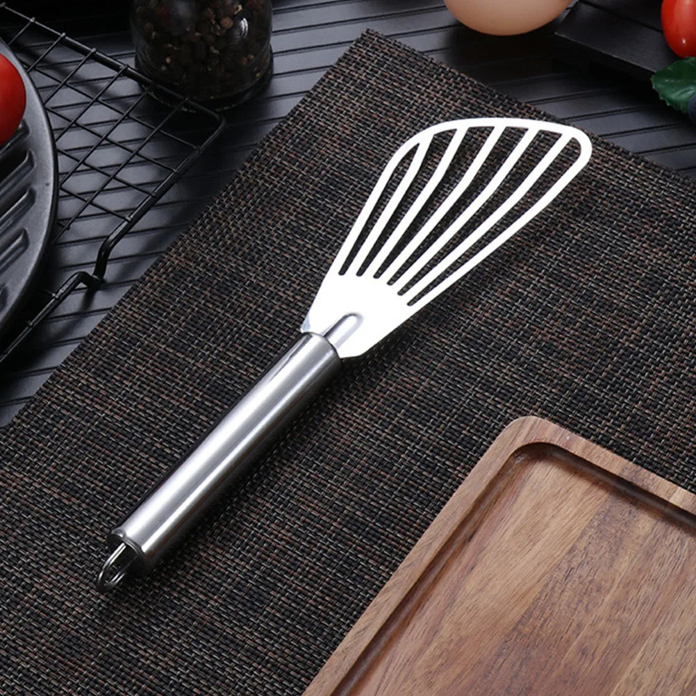 3Pcs Stainless Steel Cooking Spatulas Versatile Kitchen Tool for Steak Fish Bbq Pancakes Practical Home Accessories