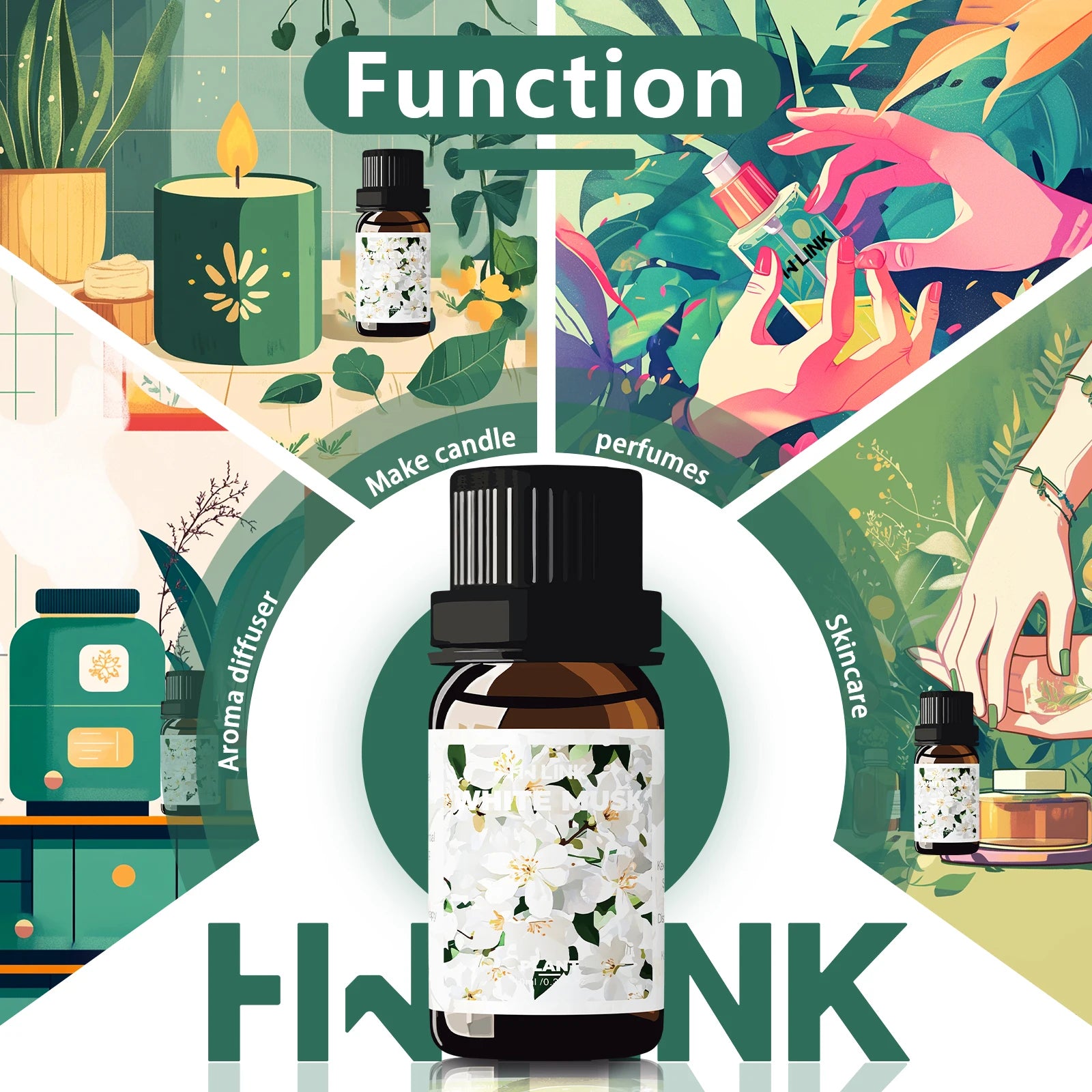 White Musk Essential Oils 10ml White Musk Perfume Perfumes Women For Aromatherapy,Diffusers,Diy Candle And Soap Making, Body Oil