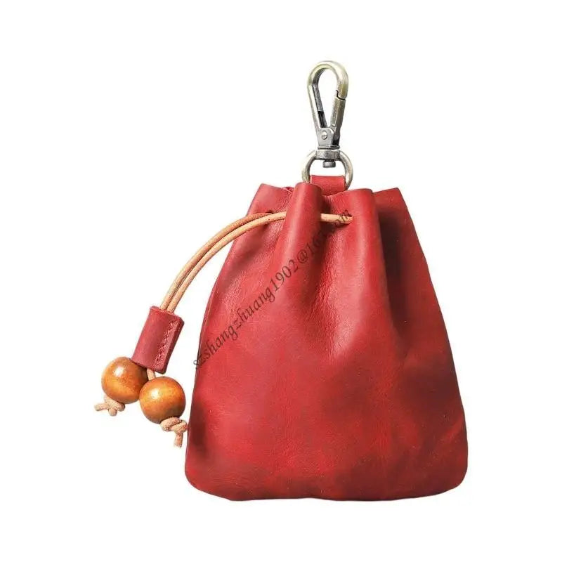 Q6RB Leather Jewelry Display Small Hanging Solution Storage Bag Perfect for Earrings Bracelets Closet Bathroom Storage