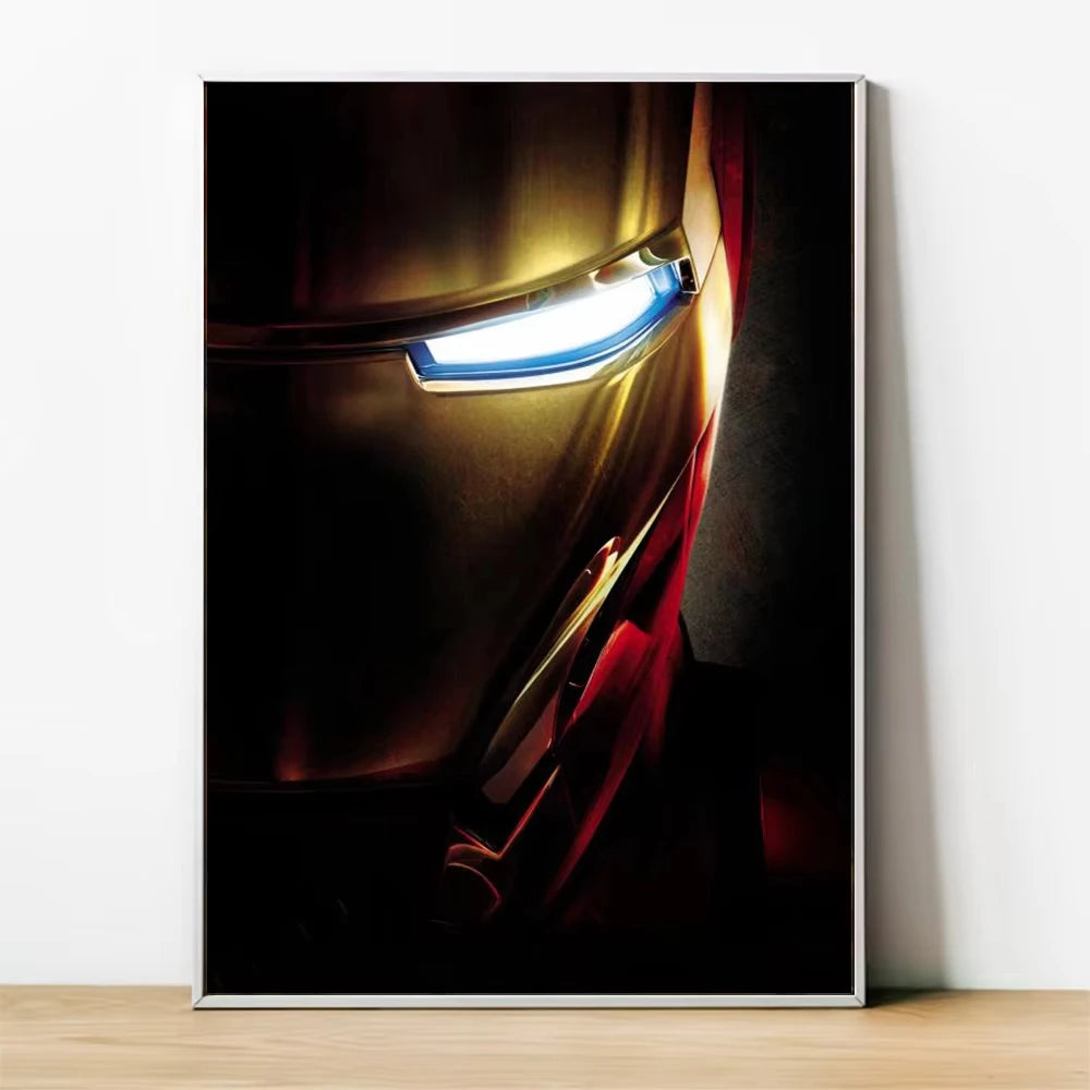 MINISO Marvel Superheroes Avengers Spider-Man Iron Man Parlor Bedroom Decorative Art Posters Wall Mural Canvas Painting Printing
