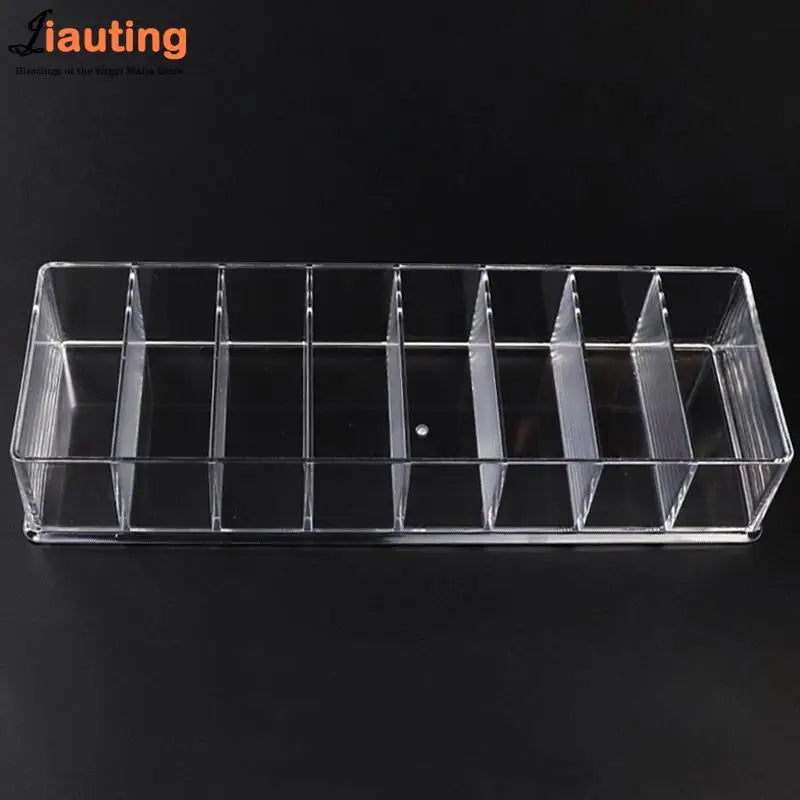 8Grids Universal Rectangular Plastic Guide Limit Comb Storage Box Barber Hairdresser Electric Hair Clipper Organizer Container