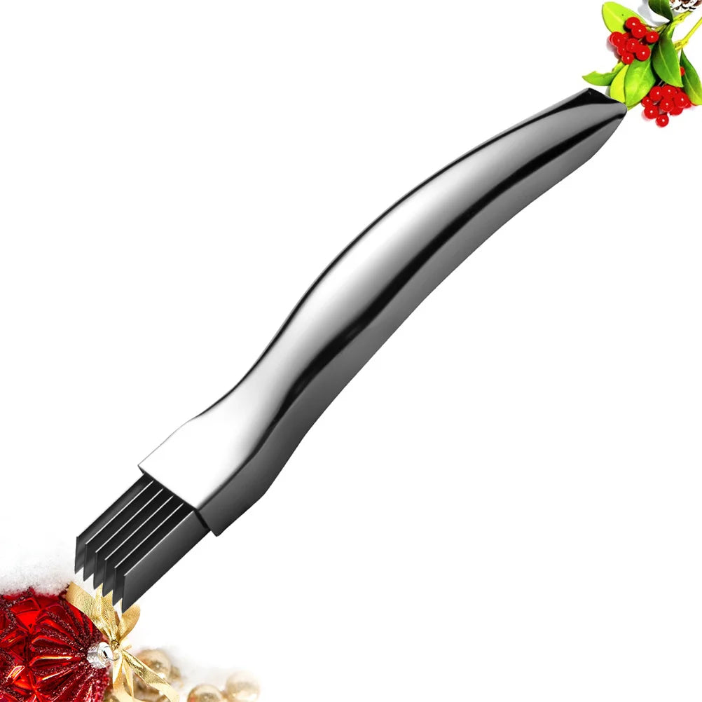 Green Onion Cutter 6 Blade Sturdy Stainless Steel Scallion Slicer Kitchen Tool Vegetable Cutter Non Slip Labor Saving Handle