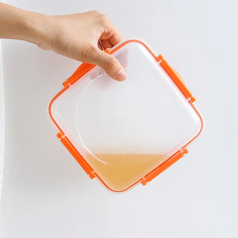 500ml Airtight Sandwich Box Container Leakproof Food Storage for Lunch Bento Sandwiches and Snacks